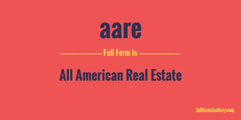 aare-full-form