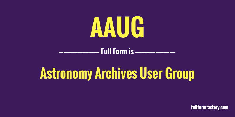 aaug-full-form