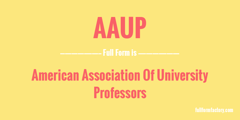 aaup-full-form