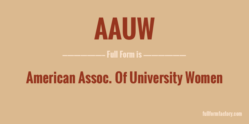 aauw-full-form