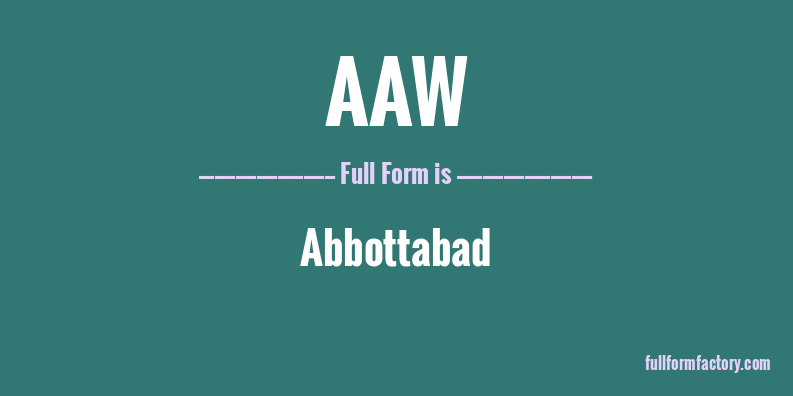 aaw-full-form