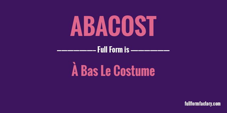 abacost-full-form