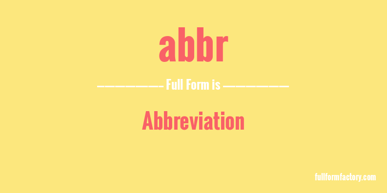 abbr-full-form