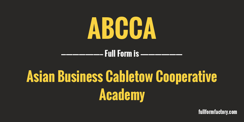 abcca-full-form