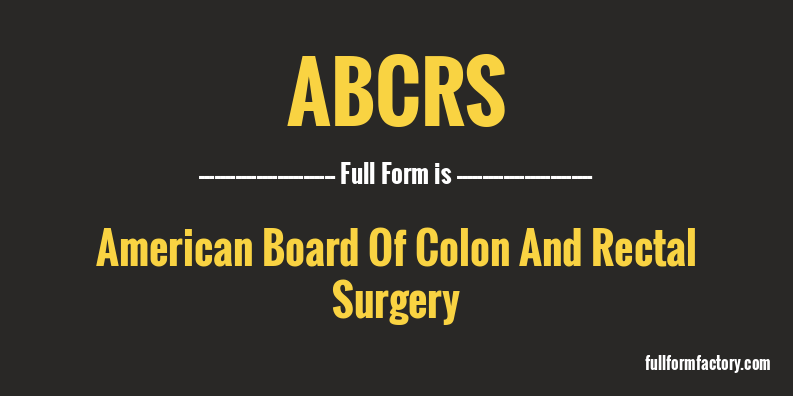 abcrs-full-form