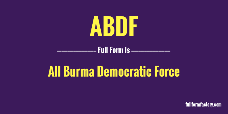 abdf-full-form