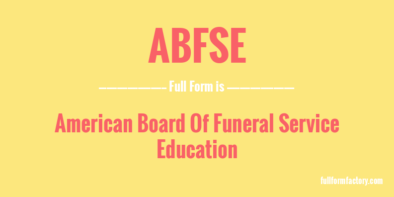 abfse-full-form