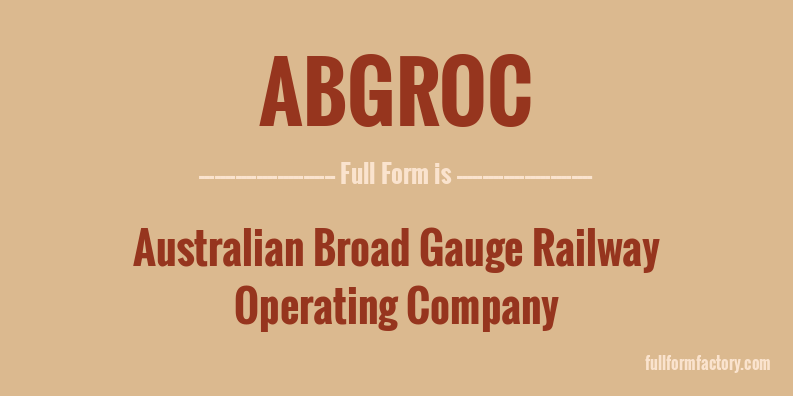 abgroc-full-form