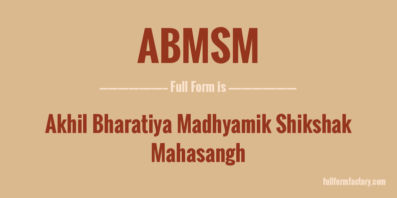 abmsm-full-form