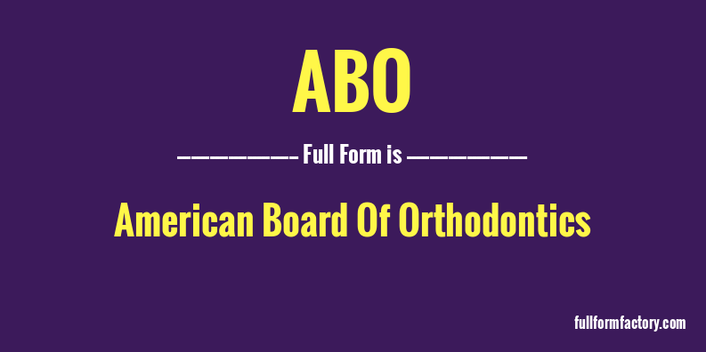 abo-full-form