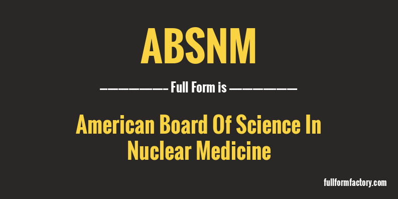 absnm-full-form