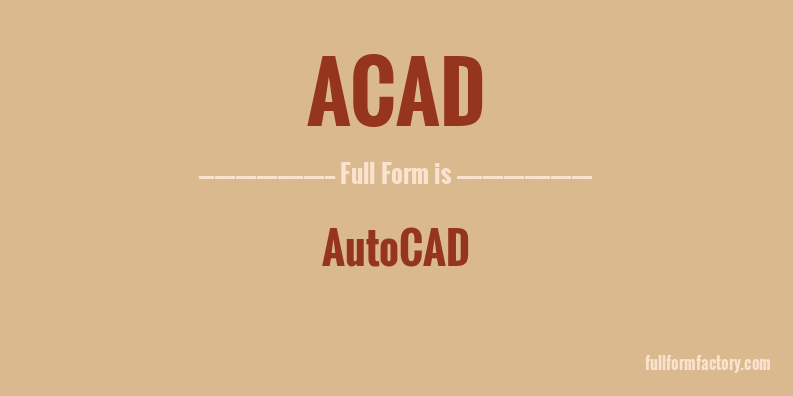 acad-full-form