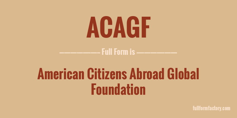 acagf-full-form