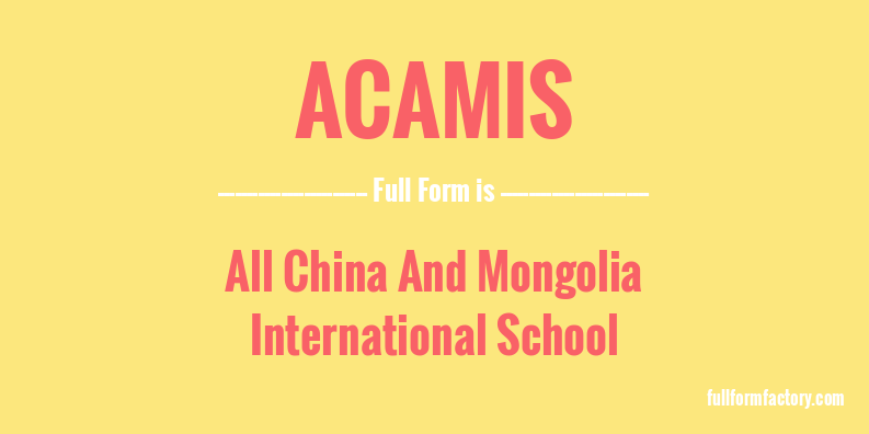 acamis-full-form