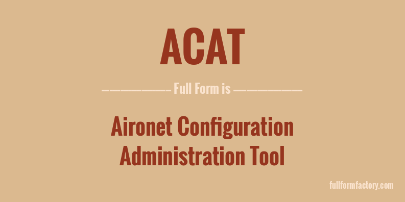 acat-full-form