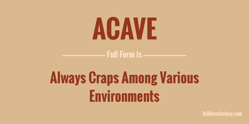 acave-full-form