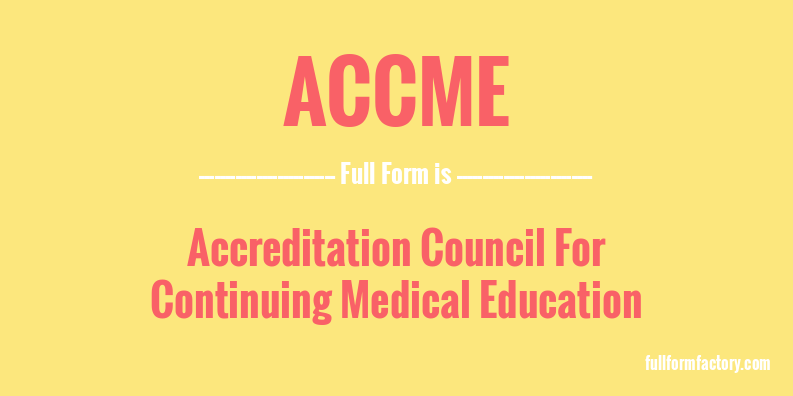 accme-full-form