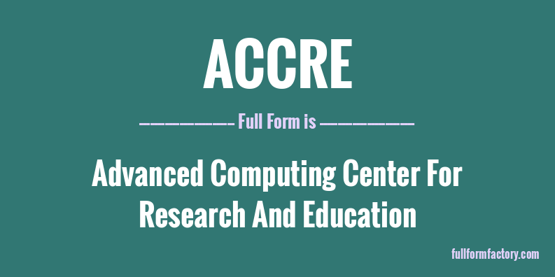 accre-full-form
