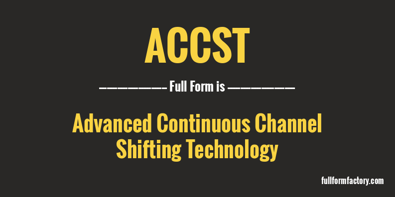 accst-full-form