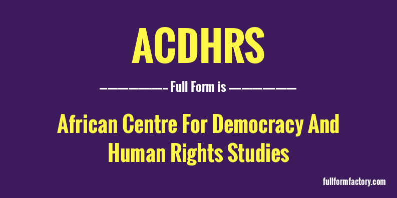 acdhrs-full-form