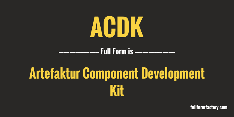 acdk-full-form