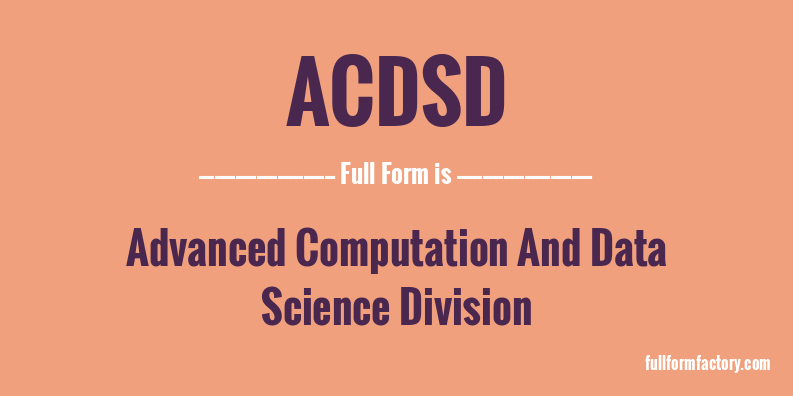 acdsd-full-form