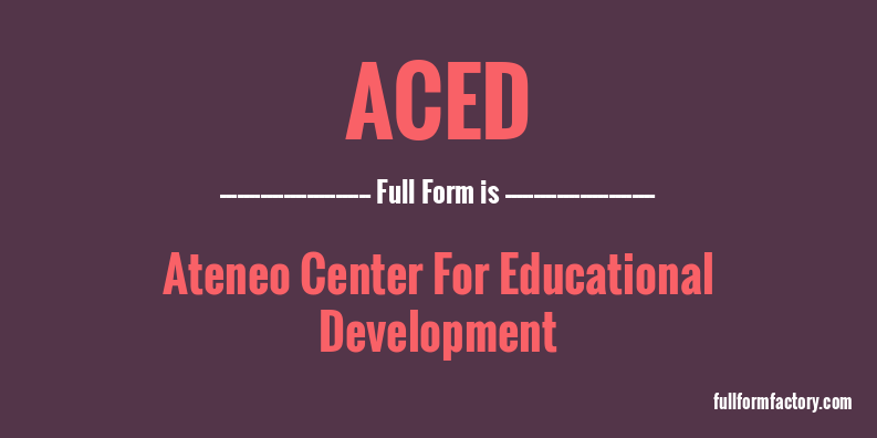 aced-full-form