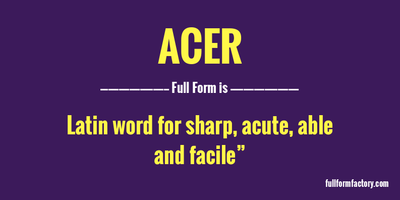 acer-full-form
