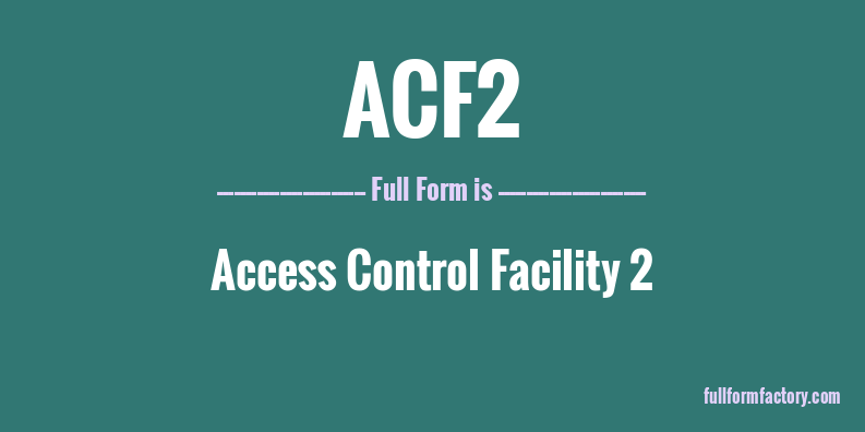 acf2-full-form