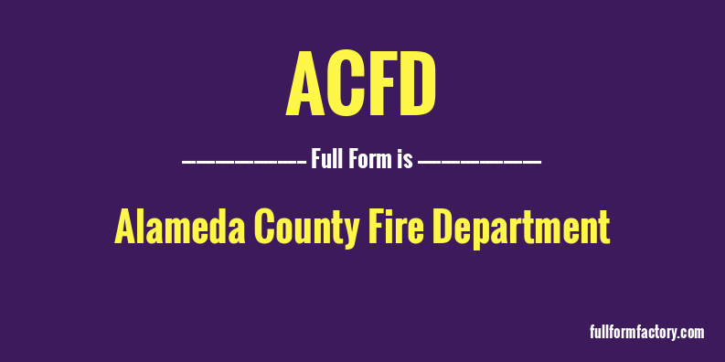 acfd-full-form