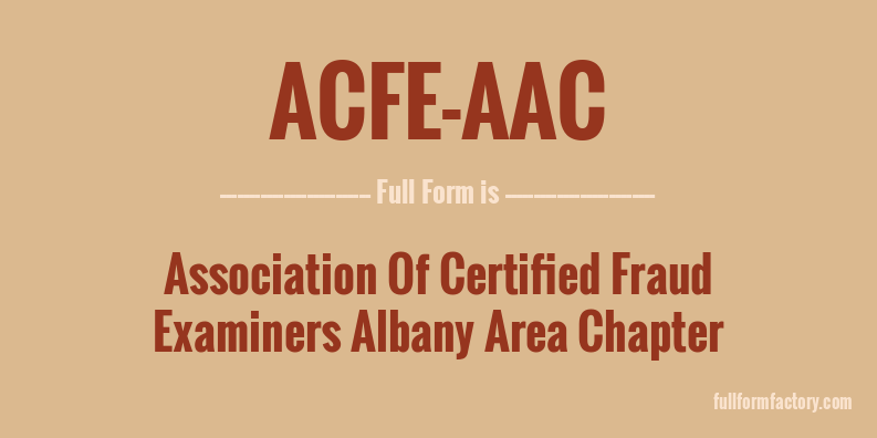 acfe-aac-full-form
