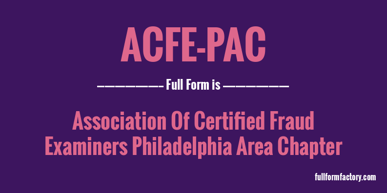 acfe-pac-full-form
