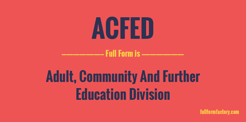 acfed-full-form