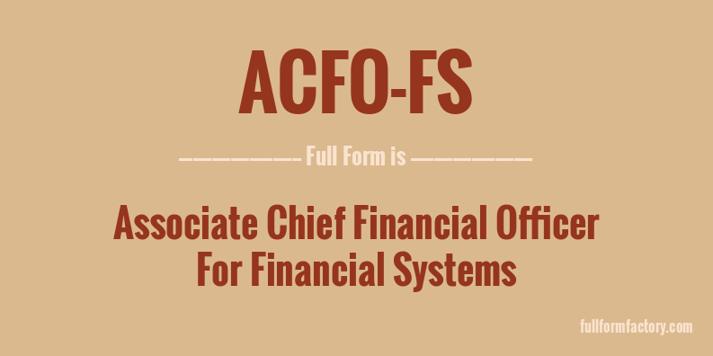 acfo-fs-full-form