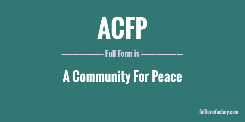 acfp-full-form