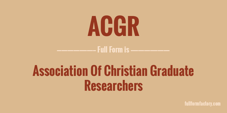 acgr-full-form