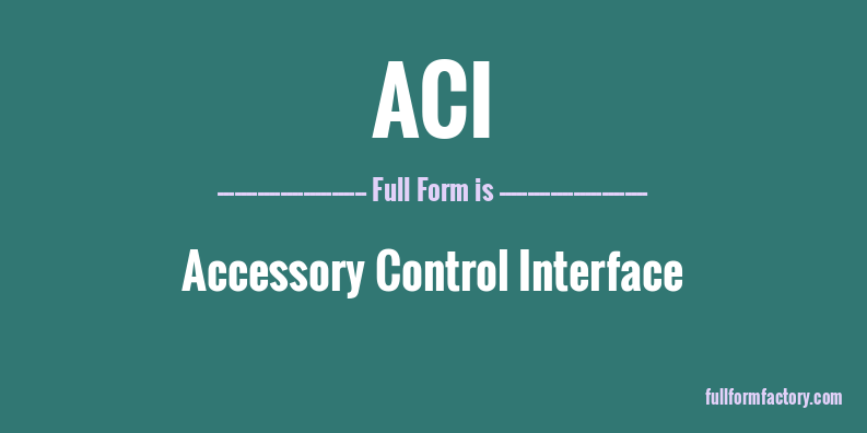 aci-full-form