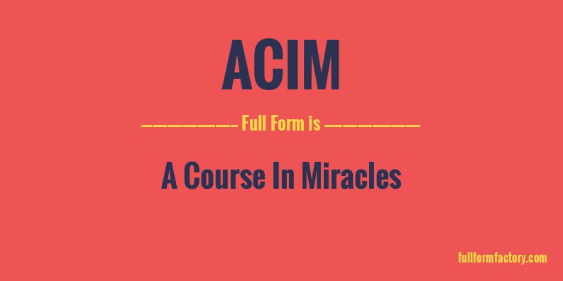 acim-full-form