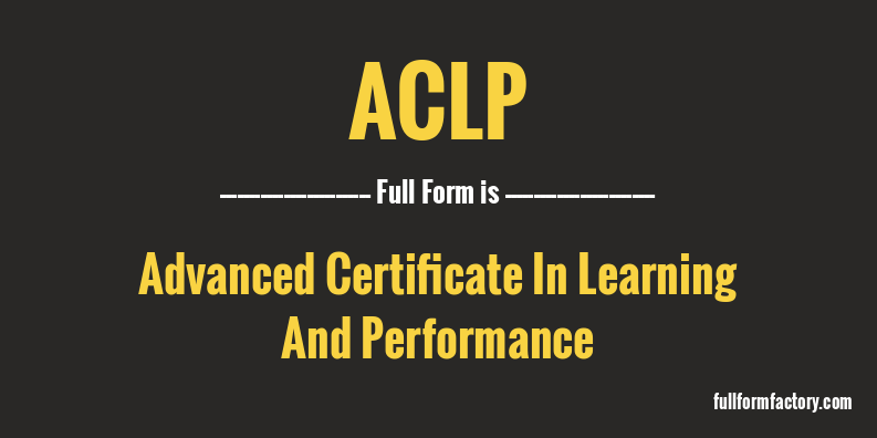 aclp-full-form