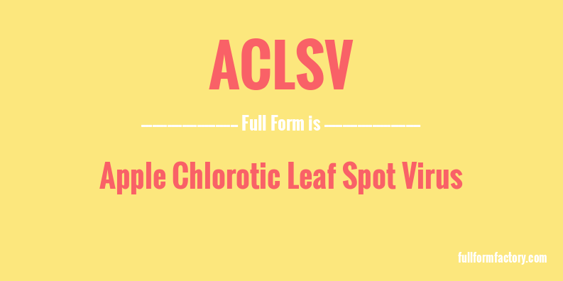aclsv-full-form