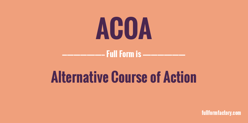 acoa-full-form