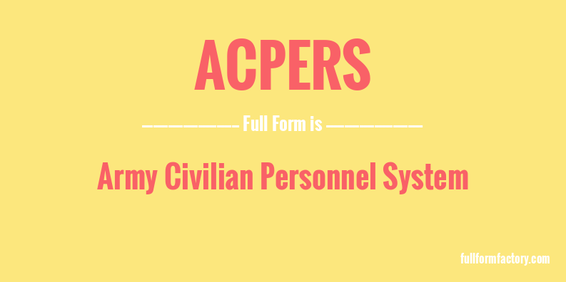 acpers-full-form