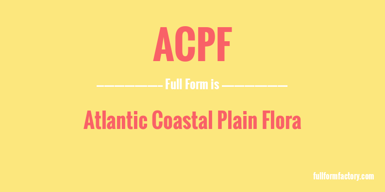 acpf-full-form