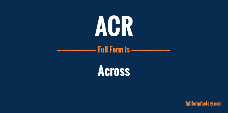 acr-full-form