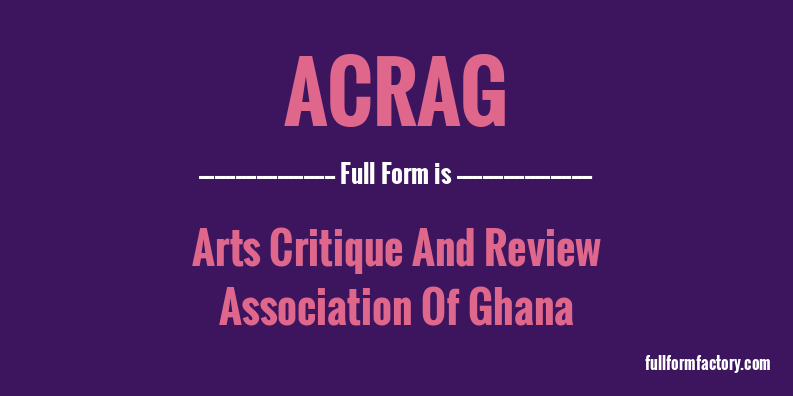 acrag-full-form