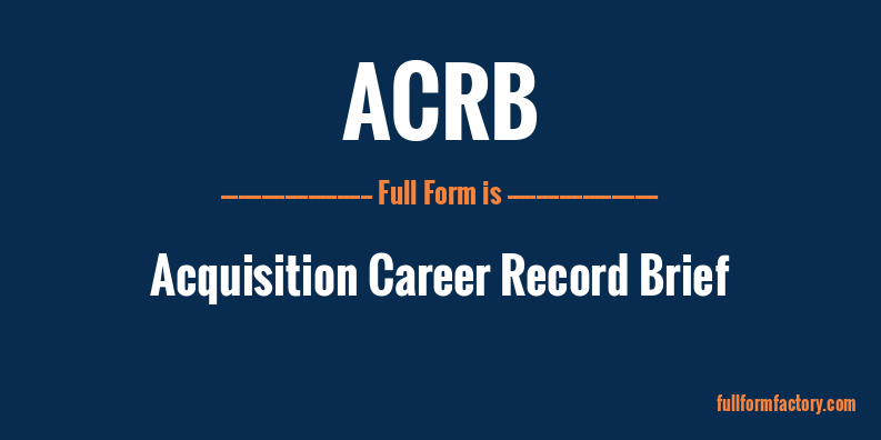 acrb-full-form