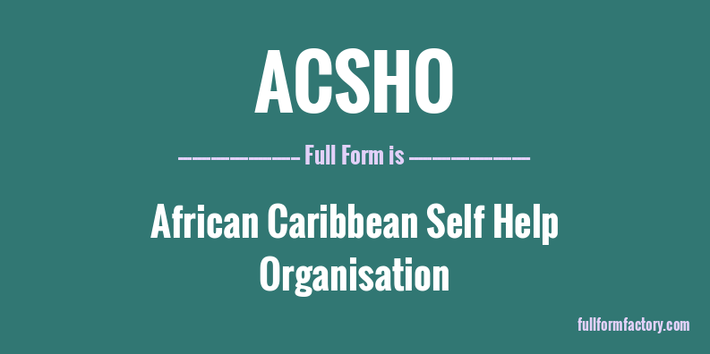 acsho-full-form