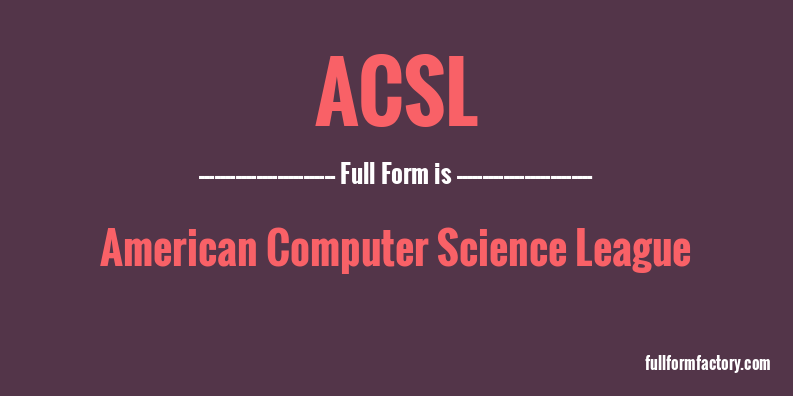 acsl-full-form