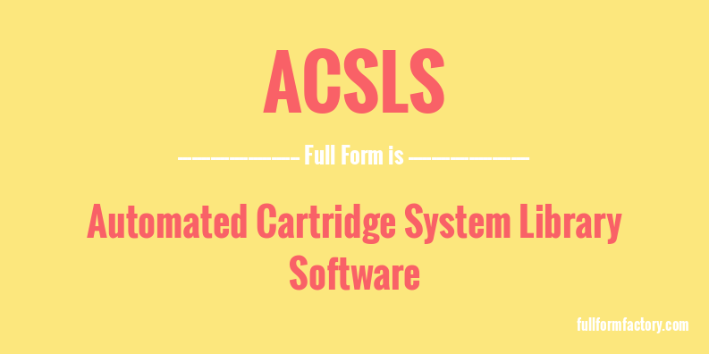 acsls-full-form