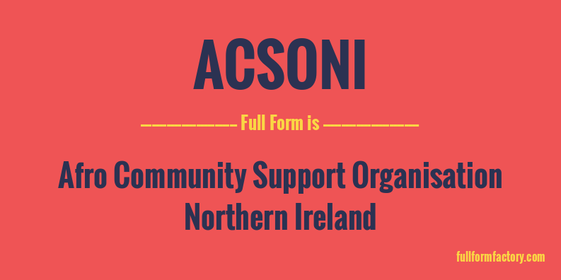 acsoni-full-form